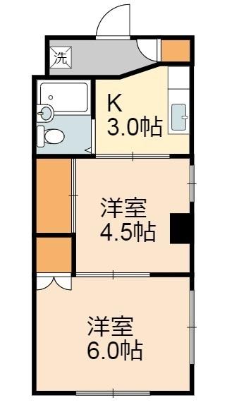 稲城市矢野口のマンションの間取り