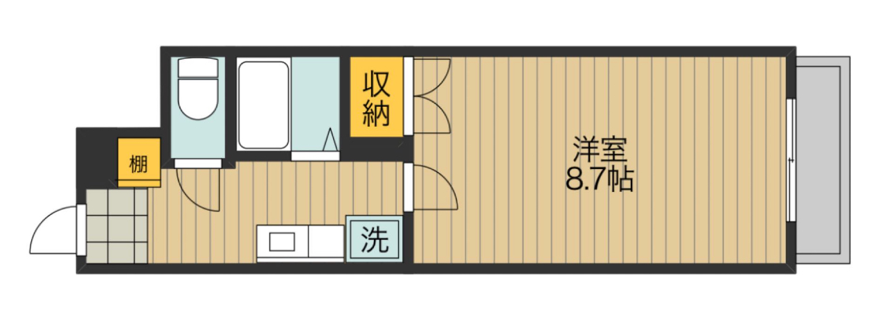 福山市東吉津町のマンションの間取り