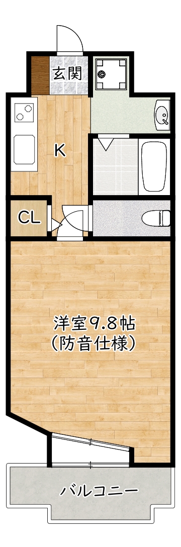 ラフィネ豊中南の間取り