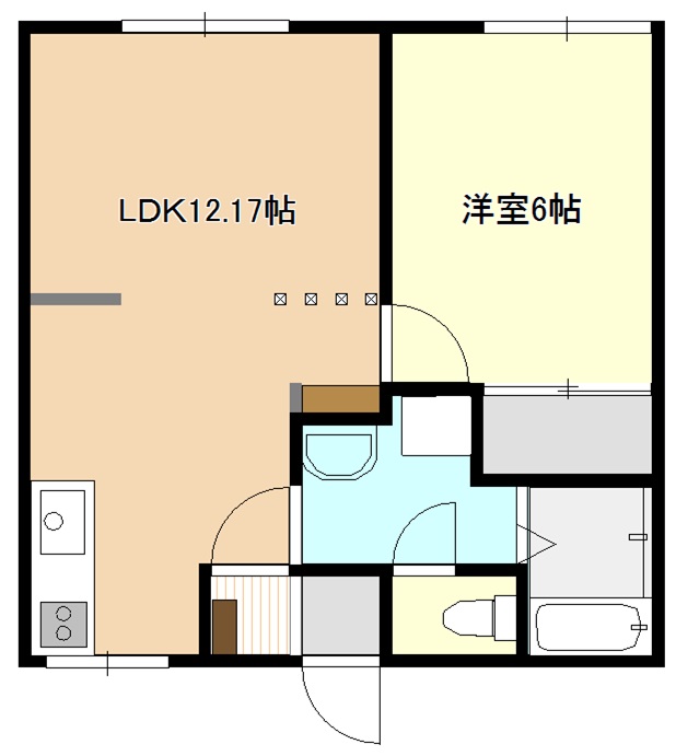 ビバライフとこなみＡ棟の間取り