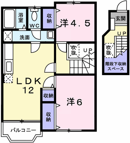 エレガント・中島の間取り