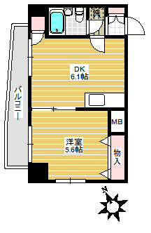 豊島区長崎のマンションの間取り