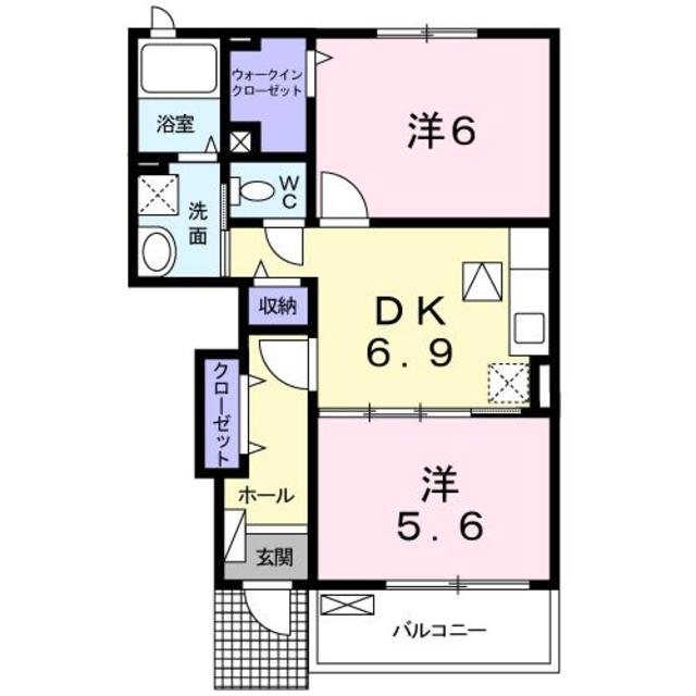 メゾン　デ　ルナクＡの間取り