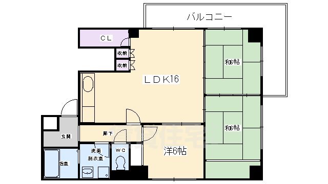 U residence京都三条の間取り