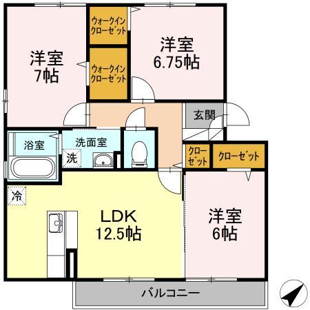 アン・シエル・ブルーの間取り