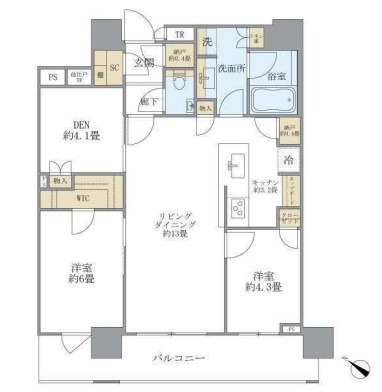 ブリリアザタワー東京八重洲アベニューの間取り