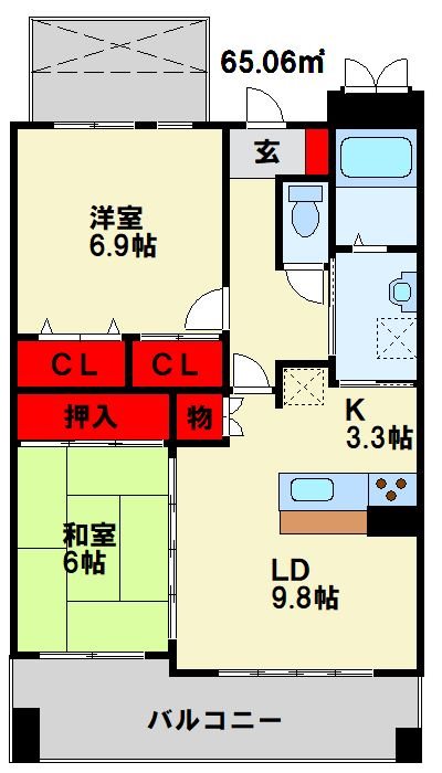 ハビテ通谷の間取り