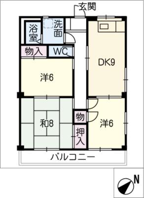 ハイツ・スプリングの間取り