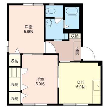 ディアス諏訪Ｅの間取り