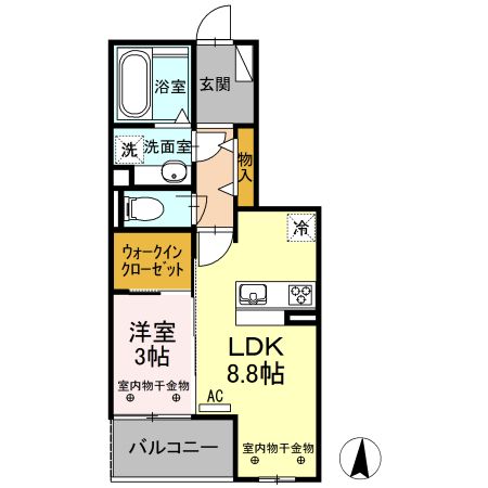 パステル須ヶ口の間取り