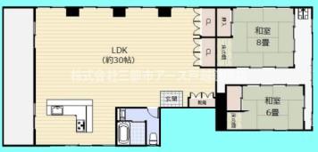 樫山ビル若葉荘　　３Ｆの間取り