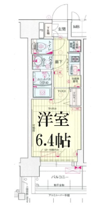 プレサンス新大阪ジェイズの間取り