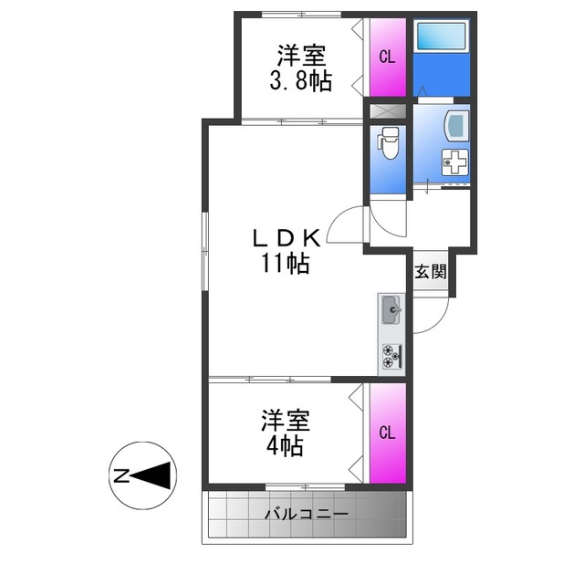 EST高見ノ里の間取り