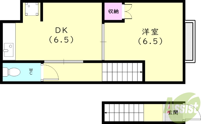 湊川文化東棟の間取り