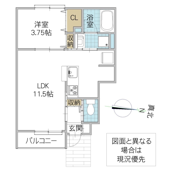 レーガベーネ長堀 III Aの間取り