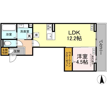 （仮）D-ROOM浜ノ茶屋IIの間取り