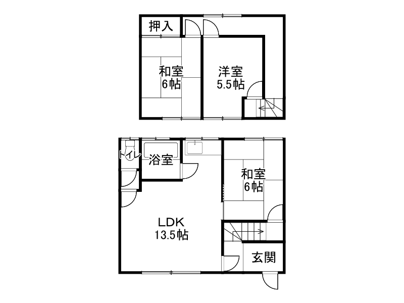 任田貸家（７ ９）の間取り