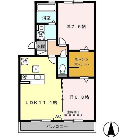 アザレ　蘇原の間取り