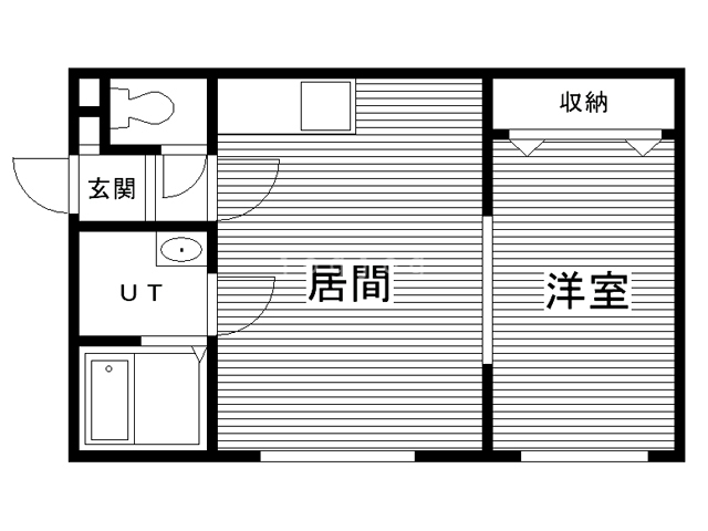 札幌市東区北四十条東のアパートの間取り