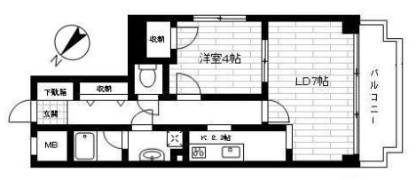 コスモ根岸の間取り