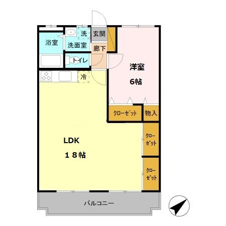 鴻巣市宮前のマンションの間取り