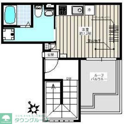 文京区湯島のマンションの間取り