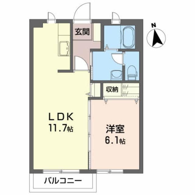 シャーメゾン桜屋敷の間取り