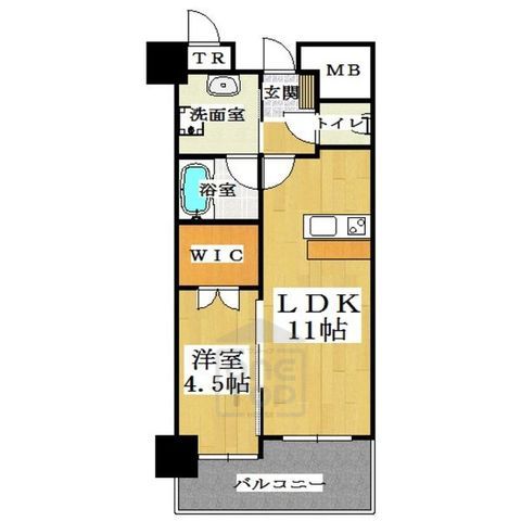 【茨木市若草町のマンションの間取り】