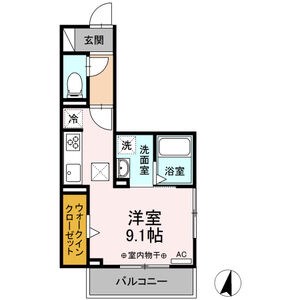 名古屋市中村区黄金通のアパートの間取り