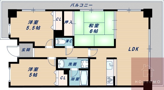 グランビスタ上新田の間取り