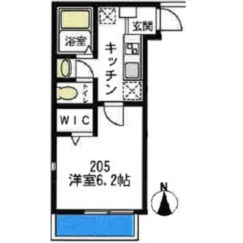 【川崎市中原区今井南町のアパートの間取り】