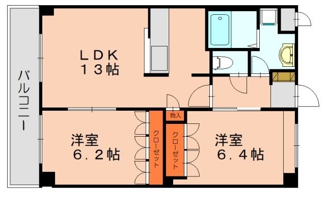 糟屋郡須惠町大字植木のアパートの間取り