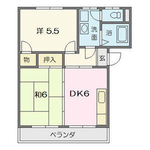 ハイツ朝日ケ丘の間取り