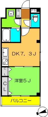 プランドール愛宕の間取り