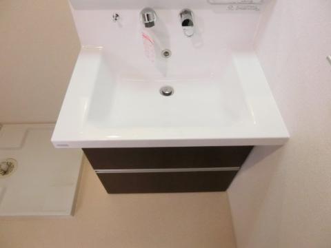 ヴィラ　洗面設備　洗髪洗面化粧台