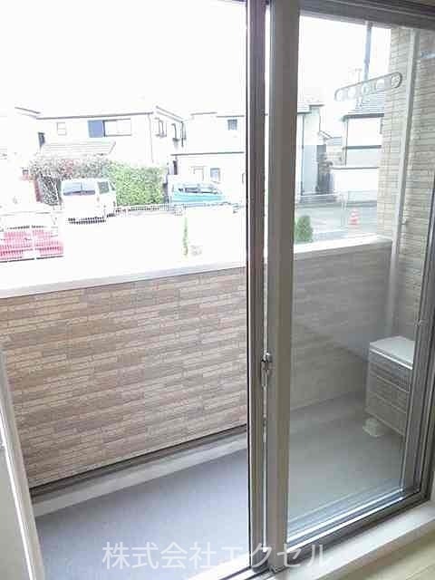 バルコニー　南東向きです