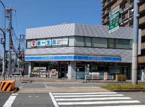 コンビニ　ローソン 長田北町二丁目店（コンビニ）まで394m