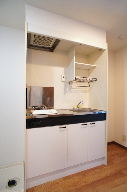 キッチン　１口ガスコンロ設置済！お引越し後すぐにお料理できますね！