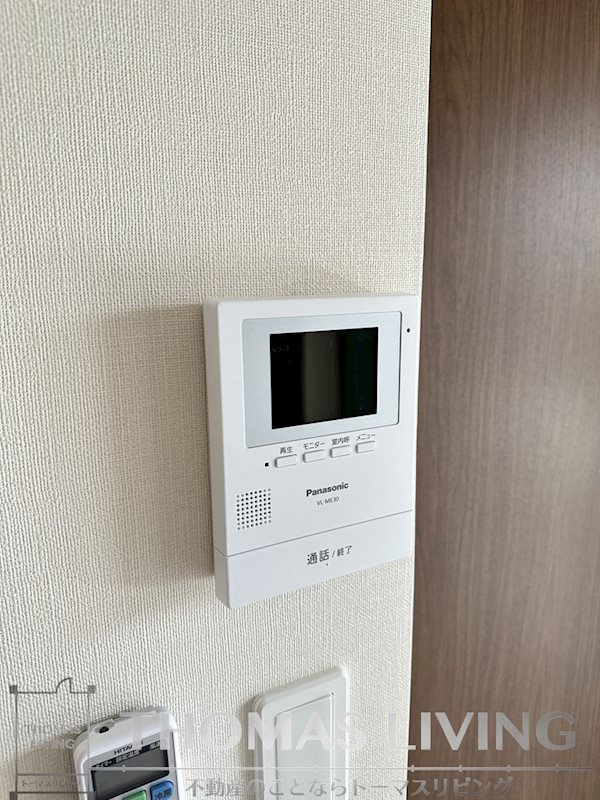 セキュリティ　モニター付きインターホンで、セキュリティー面もバッチリです！
