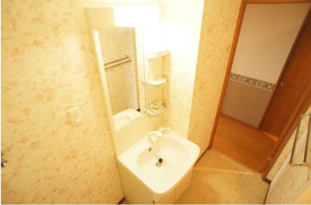 洗面設備　独立洗面化粧台が付いています