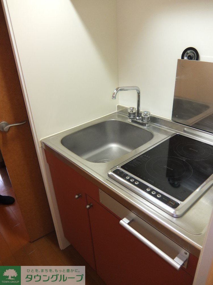 キッチン　2口電気コンロのキッチン