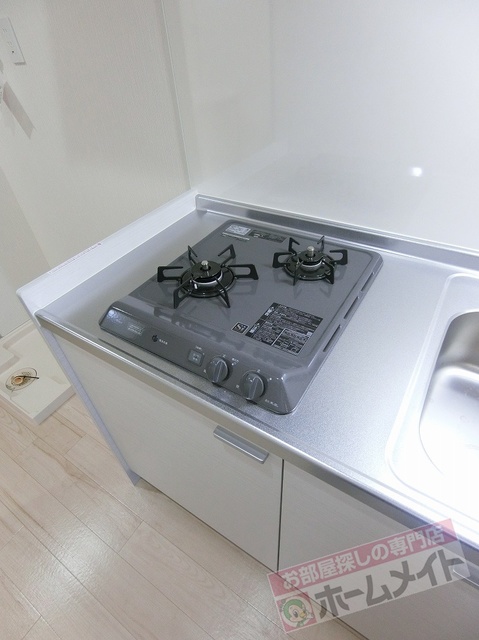 キッチン　２口ガスコンロ付き