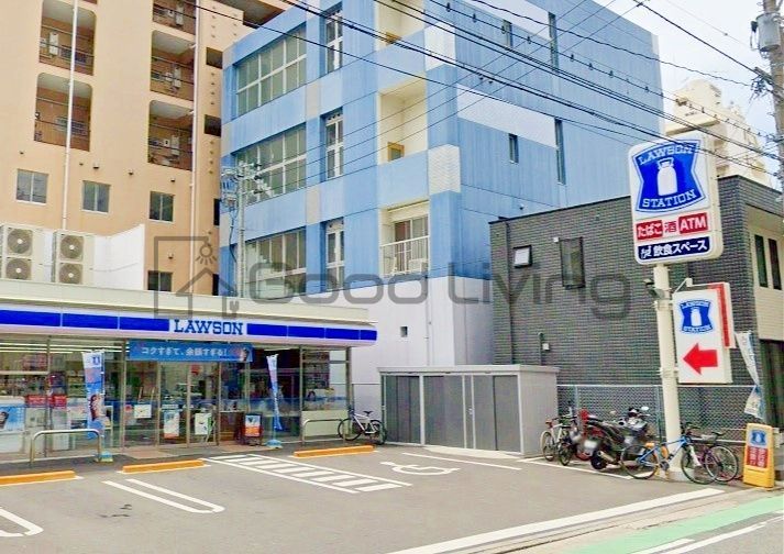 コンビニ　ローソン博多古門戸町店（コンビニ）まで80m