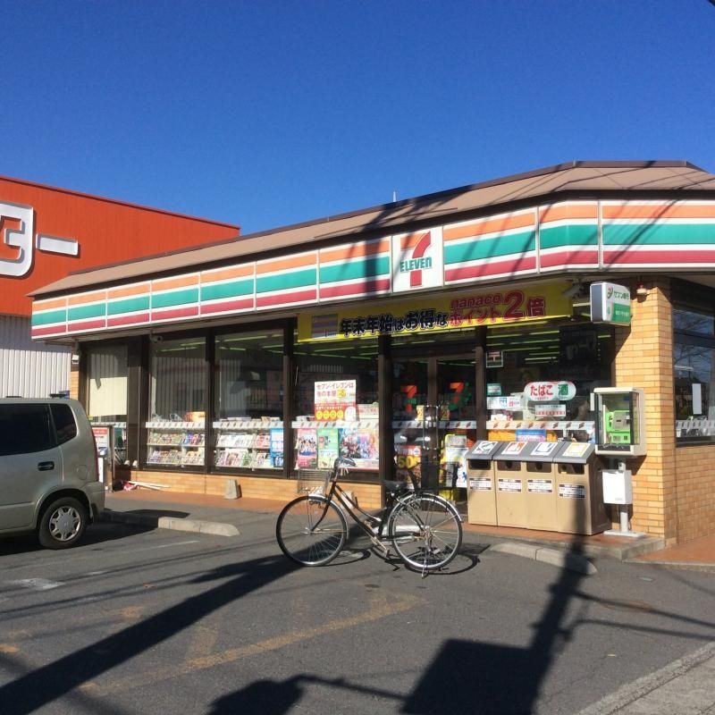 コンビニ　セブンイレブン越谷千間台東店（コンビニ）まで500m
