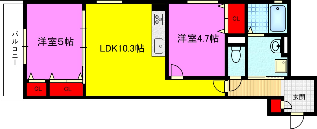 ラモーナ諸福IIIの間取り写真