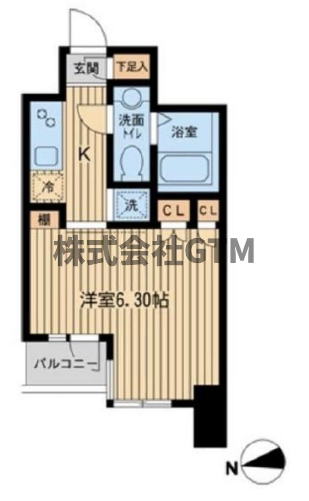 東京メトロ副都心線 東新宿駅 徒歩5分 14階建 築19年の間取り写真