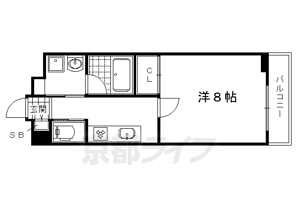 地下鉄烏丸線 北大路駅 徒歩22分 4階建 築8年の間取り写真