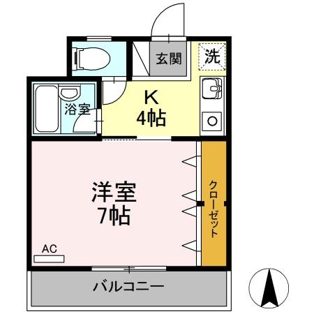 ＪＲ牟岐線 二軒屋駅 徒歩5分 3階建 築32年の間取り写真