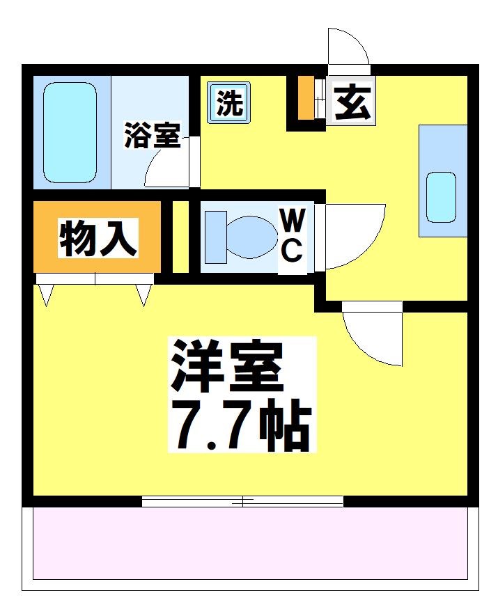 京王線 武蔵野台駅 徒歩6分 3階建 築25年の間取り写真