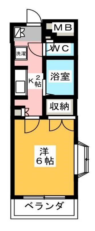 青木マンション弐番館の間取り写真